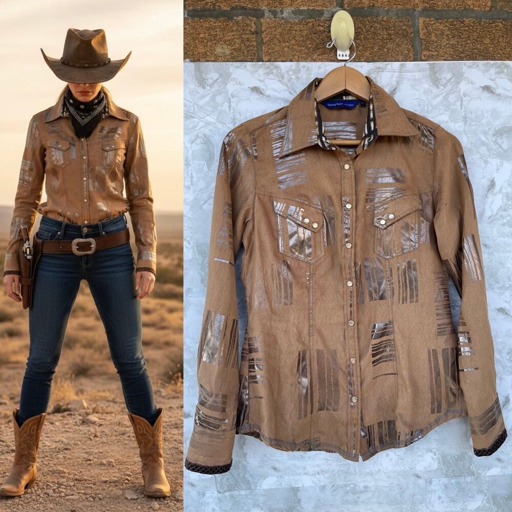 Georg Roth Women's Snap Button Western Shirt size XS